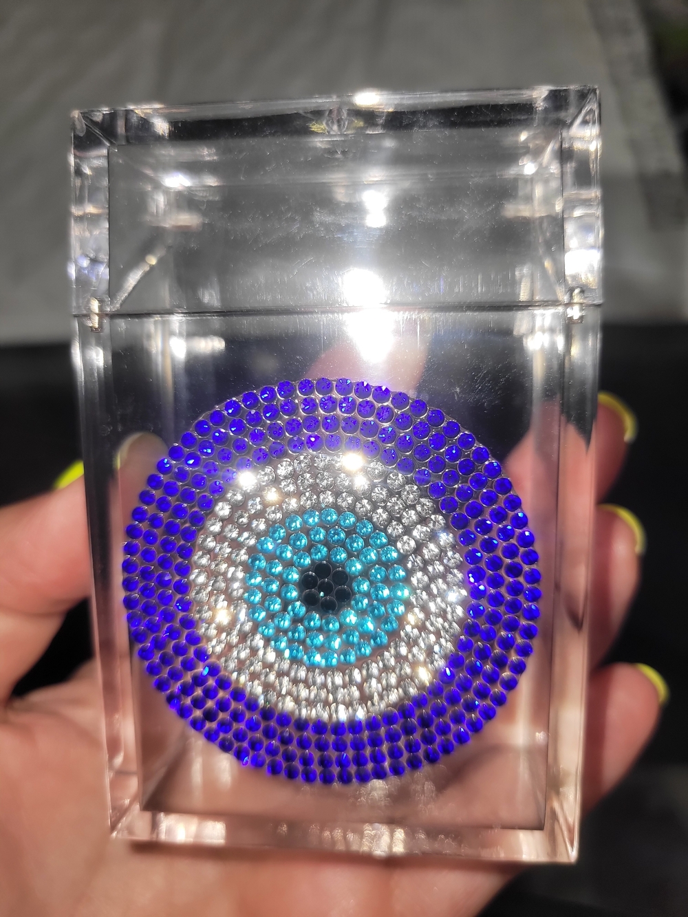 Clear Acrylic Evil Eye Case - Custom Made